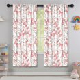 thumbnail image 5 of Blackout Kids Curtains,Pink Baseballs with Bows Pattern Childrens Insulated Curtains Set Of 2,Bedroom Essentials,Toddler Room Decor 42"x63", 5 of 5
