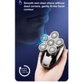 thumbnail image 2 of Bald Head Shavers for Men Electric Rotary Razor 6-in-1 Touch Control Beard Trimmer Grooming Kit Shockproof Floating Razor with Shaver Facial Cleaner Nose Trimmer Wet Dry Waterproof 1200mAh USB, 2 of 8