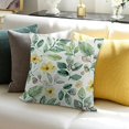thumbnail image 3 of BANET Succulent Plants Throw - Plam Leaf Tropical Floral Pillowcase Summer Sage Green Plants for Bedroom Sofa Office 12x12in, 3 of 5