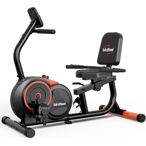 Recumbent Exercise Bike for Home,Recumbent Stationary Bikes for Adults & Seniors,Load Capacity of 400 pounds,Equipped with 16 Adjustable Gears, and Soft Adjustable Seats