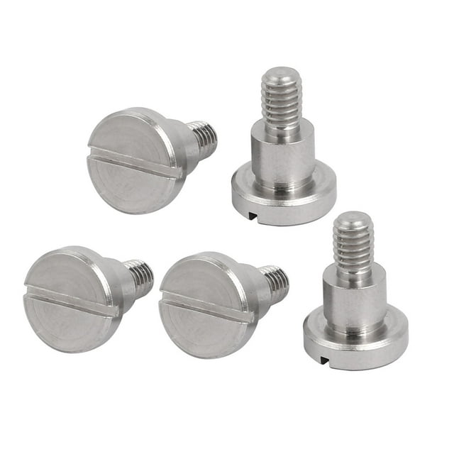 Unique Bargains 5pcs Slotted Shoulder Bolt 6mm Shoulder Dia 5mm Shoulder Length M4x6mm Thread