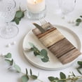 thumbnail image 3 of Cloth Napkins Set of 4 - 20x20 Inches, Farmhouse Beige Brown Washable Reusable Table Napkins, Vintage Wooden Striped Soft & Absortbent Dining Napkin for Party Wedding Hotel Restaurant, 3 of 8
