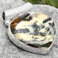 thumbnail image 2 of Heart Natural Indian Blanket Jasper 925 Sterling Silver Pendant Jewelry P-1259 SDP117438, 2 of 5