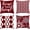 Burgundy, variant on Blue Geometric Pillow Covers 20x20 Set of 4, Decorative Outdoor Modern Boho Throw Pillow Covers, Home Sweet Home Farmhouse Cushion Case for Couch Sofa Indoor Bedroom Decor(No Insert)