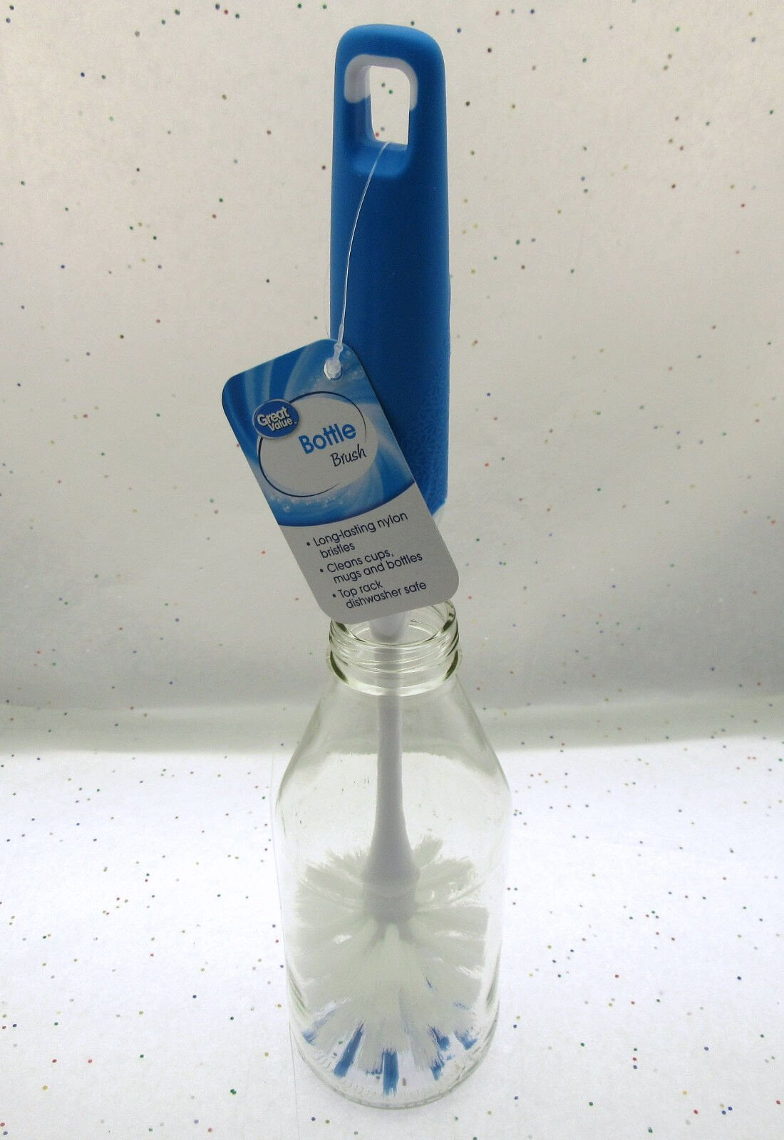 Great Value Bottle Brush, Blue