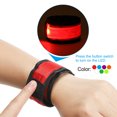 thumbnail image 4 of Uxcell LED Wristband, 2 Pack Light Up Bracelets LED Armbands Wrist Band, White, L, 4 of 6