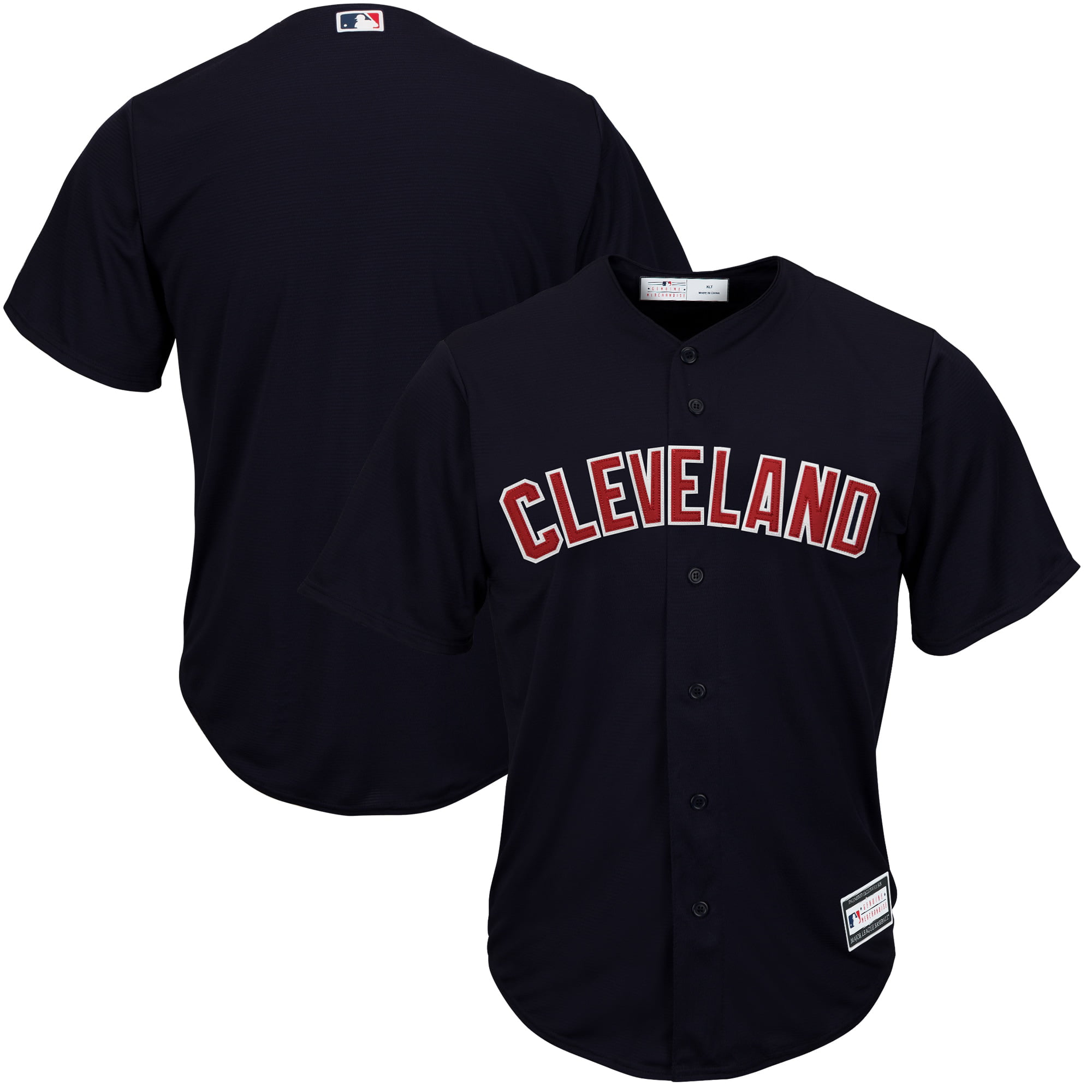 Men's Majestic White Cleveland Indians Official Cool Base Jersey 