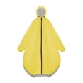 thumbnail image 4 of SHIXIAOO Poncho de Pluie pour Adultes Unisexe Long Imperméable Extérieur avec Capuche Matériau PU Léger à la Mode pour Cyclisme Randonnée Voyage Veste Décontractée pour Femmes Grande Taille Gilet Femme Veste à Capuche Automne, 4 of 5