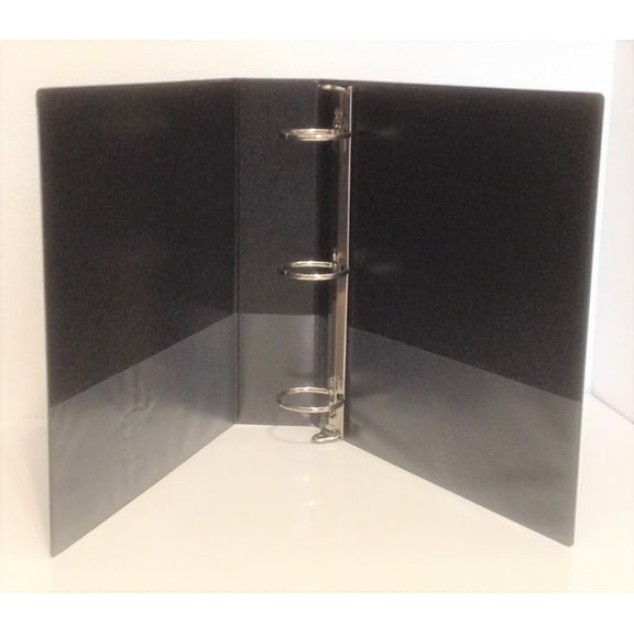 Black Vinyl 2-Inch, 3-Ring View Binder for 8.5" x 11" Sheets, Fully Customizable, 450 Sheet Capacity, Wilson-Jones Brand (362-44B) - One Binder