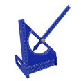 thumbnail image 3 of Regla triangular cuadrada, herramienta de diseño de medición de carpintería, ángulo múltiple ajustable para Azul, 3 of 8