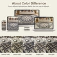 thumbnail image 6 of UERMEI 10'x14' Area Rugs for Living Room, Washable Vintage Large Area Rugs for Bedroom Dining Room Office, Retro Soft Low Pile Floral Rug Home Decor Carpet, Black&Beige, 6 of 7
