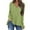 Green, variant on Hot6sl Women's Casual Solid Color Buttons Long Sleeve V-Neck Loose Shirt Blouse Top Hot6sl4869679