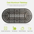 thumbnail image 6 of TPHORK Patio Dining Set,9 Piece Outdoor Furniture Set,8 Person Outside Dining Table and Chairs Set,Metal Swivel Chairs of 8,Oval Table with 1.96" Umbrella Hole, 6 of 9