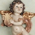 thumbnail image 4 of Dulcet Sounds Cherub Wall Plaques Gold Set of Two Set of 2, 4 of 5
