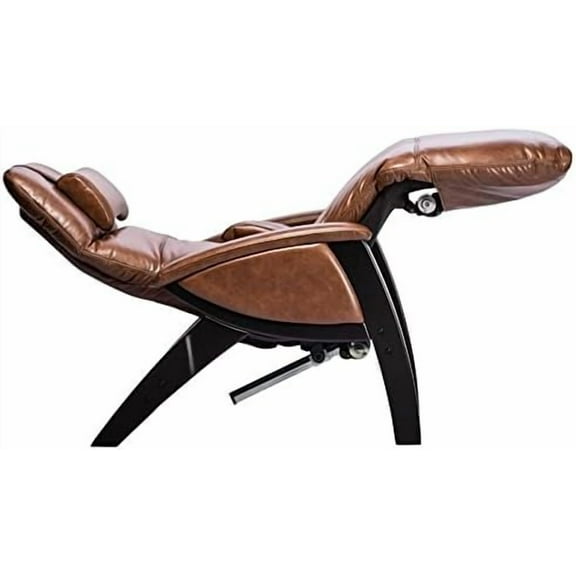 Svago ZGR Plus SV-395 Dual Power Infinite Position Zero Anti Gravity Recliner Chair with Heat and Massage - Cognac Faux Leather with White Glove in-Home Delivery and Setup