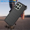 thumbnail image 3 of For Motorola Edge 2025 Case with Holster Belt Clip, Military Grade Drop Tested Full Body Protection Shockproof Heavy Duty Kickstand Cell Phone Case Defender Cover for Motorola Edge 2025 - Black, 3 of 10