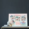 thumbnail image 2 of Custom Canvas Prints Cute Pastel Illustration Travel Personalized Photo Image Collage DIY Framed Kit Wall Art Picture Room Decor 16x20 inch, 2 of 6