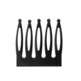thumbnail image 3 of Prettyia 5 Metal Liso Liso Pinzas para el cabello Peines Negro Zulema Clip de peine de cabello de muñeca, 3 of 7