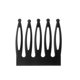 thumbnail image 3 of Prettyia 5 Metal Liso Liso Pinzas para el cabello Peines Negro Zulema Clip de peine de cabello de muñeca, 3 of 7