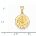 thumbnail image 2 of Charms Collection 14k Polished and Satin Caridad Del Cobre Medal Hollow Pendant, 2 of 2