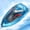 Blue, variant on Blue High Speed Mini Rc Boat With Stunt Rollover Blue Led Lights Fast Charging Lithium Battery For Indoor Outdoor Water Play