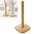 thumbnail image 4 of Wood Paper Towel Holder Standing Wooden Paper Towel Stand for Kitchen Countertop Dining Table Square Base, 4 of 12