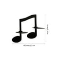 thumbnail image 2 of FastXmas Musical Candle Sconces,Musical Note Candle Holders, Wall Mounted Candle Light Dinner Iron,Black Candle Holders Suitable For Home Living Room Kitchen Dinning Room Fireplace Decoration Wall, 2 of 5