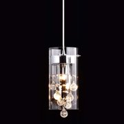 CLAXY Ecopower Mini Kitchen Island Pendant lighting Modern Glass Crystal Hanging Light Fixture
