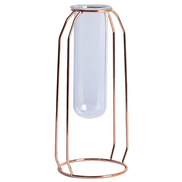Coofit Vase à Fleurs Décoratif Transparent Vase Floral en Verre avec Support