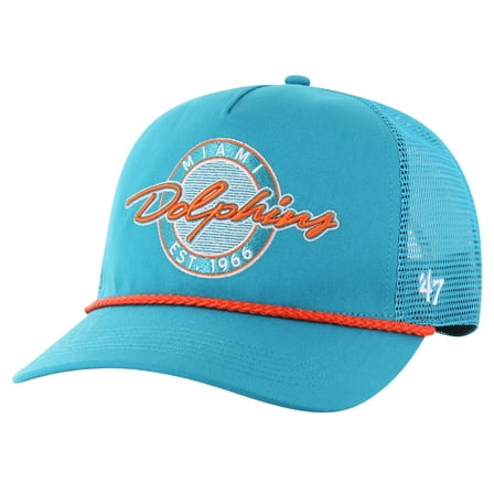Men's '47 Aqua Miami Dolphins Promenade Hitch Trucker Adjustable Hat