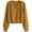 Brown, variant on Women's Solid Color V-neck Breasted Short Loose Cardigan Sweater Jacket for Fall Winter Lightweight Outerwear,Brown,One Size