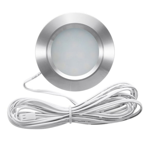 Milisten 12v LED Downlight 12-LED Waterproof Recessed Cabinet Lamp Closet Bookshelf Light