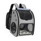 thumbnail image 4 of Mochila de viaje expandible para mascotas, cómoda bolsa de viaje de malla transpirable para gatos, bolsa de transporte para perros y gatos para camina gris, 4 of 8