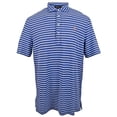 thumbnail image 2 of Men's Feather Weight Mesh Classic Fit Striped Polo Shirt LBl Small, 2 of 3