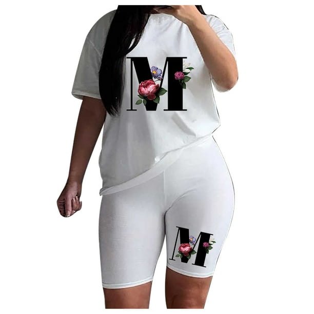 Outfits Sets for Women fashion sexy summer two-piece loose T-shirt shorts  hot set Casual Cargo Pants 
