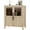 Pear Wood, variant on Sideboard Buffet Cabinet with 2 Glass Doors, 29 in Buffet Table Coffee Bar Wine Bar Display Cabinet for Kitchen Dining Room, Living Room (Glass with 2 Door, White)