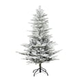 thumbnail image 3 of Rustic Snowy Christmas Tree-Color:Snow Flocked,Size:4.5ft, 3 of 10