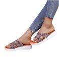 thumbnail image 3 of Anuirheih Clearance Slip on Sandals Women,Women Dressy Comfy Casual Shoes Summer Beach Travel Slipper Flip Flops(Red), 3 of 6