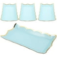 thumbnail image 4 of SHISUYAN Plateaux de Service Élégants en Papier Bleu pour Usage Quotidien Jetables et Sûrs Parfaits pour Fêtes et Rassemblements 4 Pcs, 4 of 9