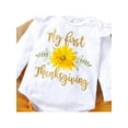 thumbnail image 6 of Qiylii Thanksgiving Day Girls Outfit Letter Print Bodysuit+Tulle Skirt+Headband, 6 of 9
