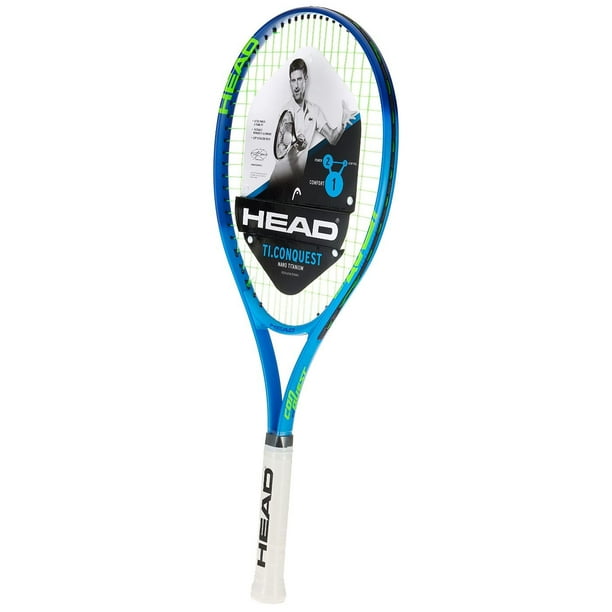Raqueta de tenis HEAD Ti. Conquest Pre-Strung, 27 pulgadas, azul