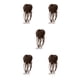 thumbnail image 3 of Qarigey Extensión de cola de caballo multiusos y de moda de fibra para mujer, cabello rizado, peluca de moño para mujer, fácil de usar 8B Type2 NO2, 3 of 6