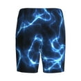 thumbnail image 5 of Naloa Blue Lightning Men's Short Pajama Pants, Lounge Comfort Shorts with Elasticized Waistband and Side Pockets - X-Large, 5 of 9