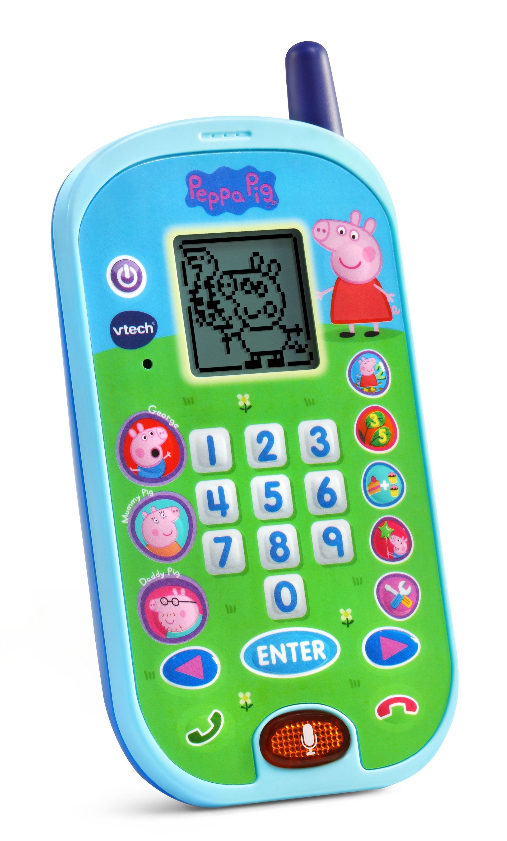 Vtech Peppa Pig Let S Chat Learning Phone Pretend Play Toy For Kids Walmart Com