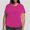 Hot Pink, variant on Plus Size Women's Solid Color Short Sleeve Crew Neck T Shirt Comfortable And Stylish Top For Everyday Wear Tops for Women Tops 3 4 Sleeve Fashion Tops for Women The plus Size Women Tops Dressy Casual