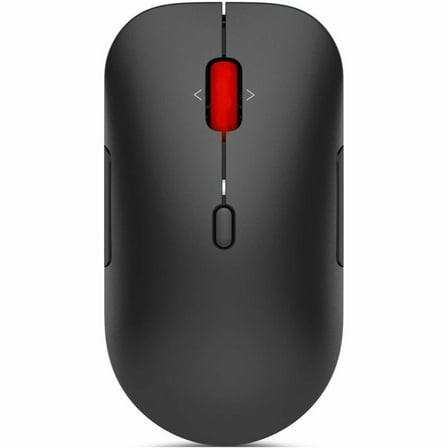 Lenovo Wireless Multi-Mode Pro Mouse 6000 - Full-size Mouse - Optical - Wireless - Bluetooth/Radio Frequency - 2.40 GHz - Eclipse Black - USB Type A - 4000 dpi - 4 Way Scroll - 8 Button(s) - Symmet...