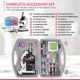 thumbnail image 5 of Microscopio AmScope 1200X para niños con kit y libro de 48 piezas, 5 of 9