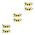 thumbnail image 3 of Wosthever 2 uds pegatinas de pared de flores murales de plantas extraíbles tipo de sala de estar Type1 NO1, 3 of 6