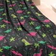 thumbnail image 3 of Colorful Dinosaurs Plants Pattern Blanket,Comfortable Soft Lamb Wool Throw Blanket,All Season,Warm Lightweight Blankets for Sofa Bed Couch Living Room Chair,40"x50", 3 of 4