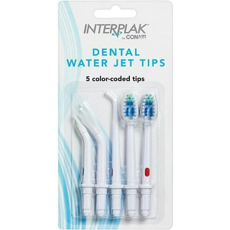 Interplak by Conair Replacement Dental Water Jet Tips 5 ea (Pack of 2)